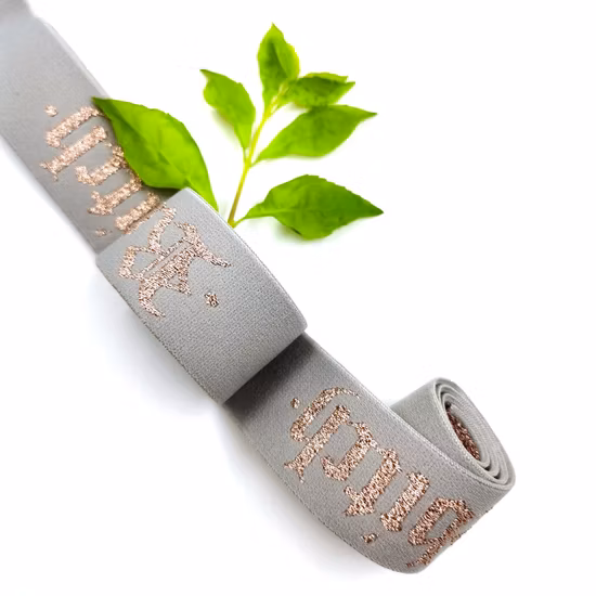  압축 스포츠웨어용 고품질 맞춤형 탄성 나일론 자카드 웨빙.  탄성 고무 웨빙